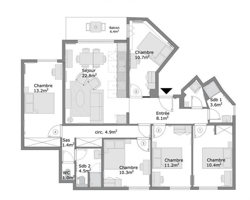 Appartement - 108 m²