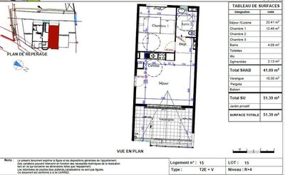 Appartement - 39 m² - 2 pièces