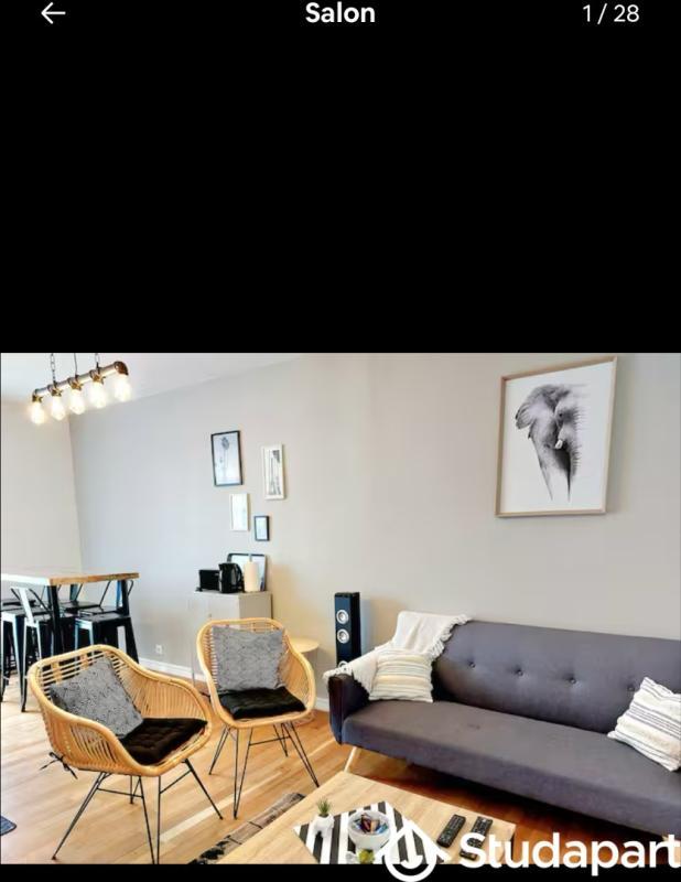 Chambre - 12 m² - 1 pièce