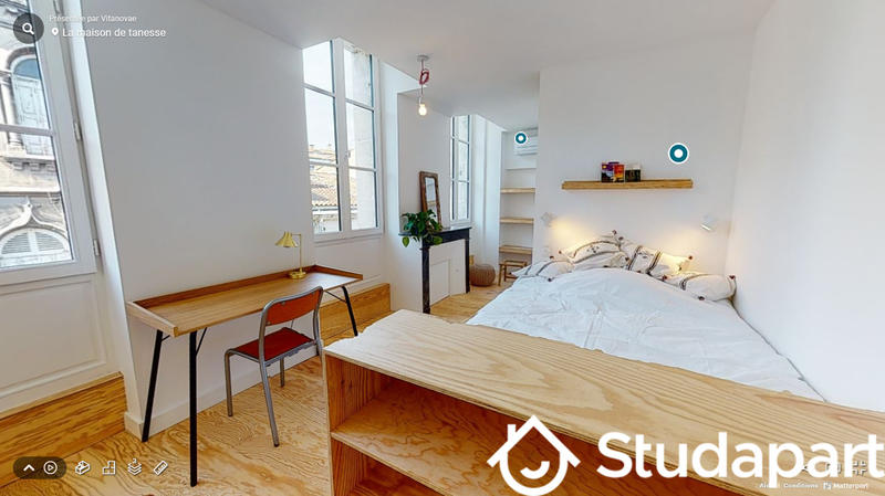 Chambre - 20 m² - 1 pièce