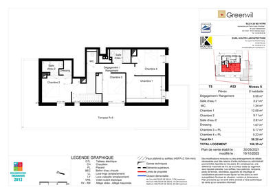 Duplex - 106 m² - 5 pièces