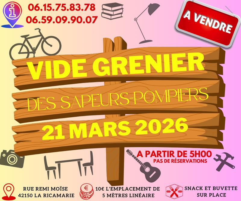 Vide-grenier des sapeurs-pompiers
