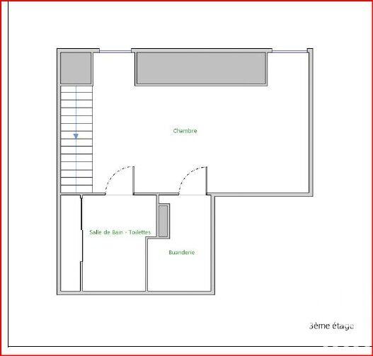 Appartement - 47 m² - 2 pièces