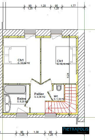 Maison - 80 m² - 4 pièces