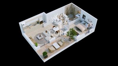 Appartement - 45 m² - 2 pièces