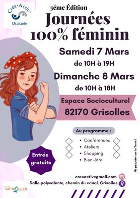 Journées 100% Féminin – 7 et 8 mars 2026