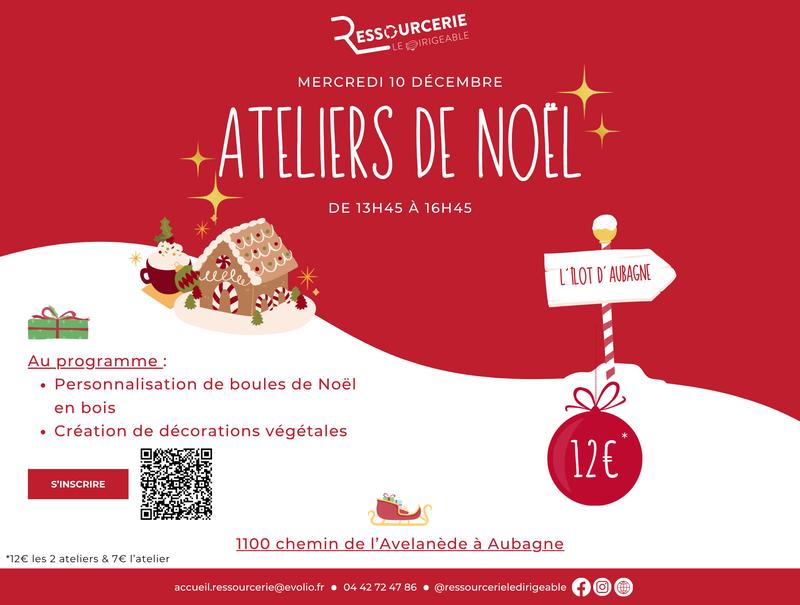 Ateliers de Noël - Ressourcerie le Dirigeable