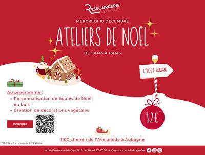 Ateliers de Noël - Ressourcerie le Dirigeable