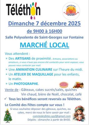 Marché de noël et telethon
