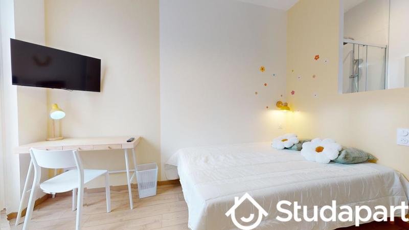 Chambre - 12 m² - 1 pièce