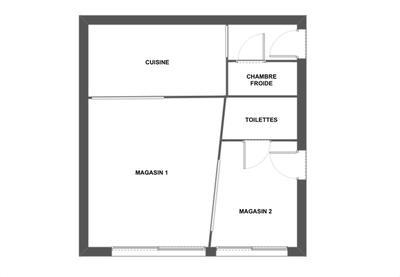 Local commercial - 50 m² - 4 pièces