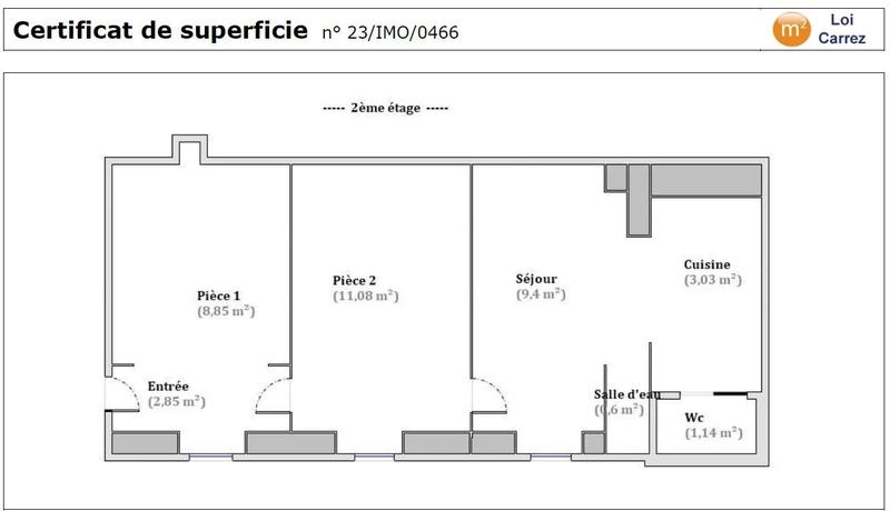Appartement - 36 m² - 2 pièces