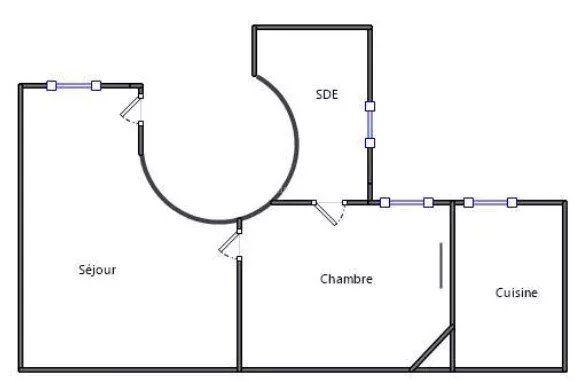 Appartement - 30 m² - 2 pièces