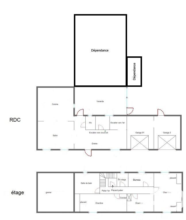 Maison de ville - 121 m² - 4 pièces