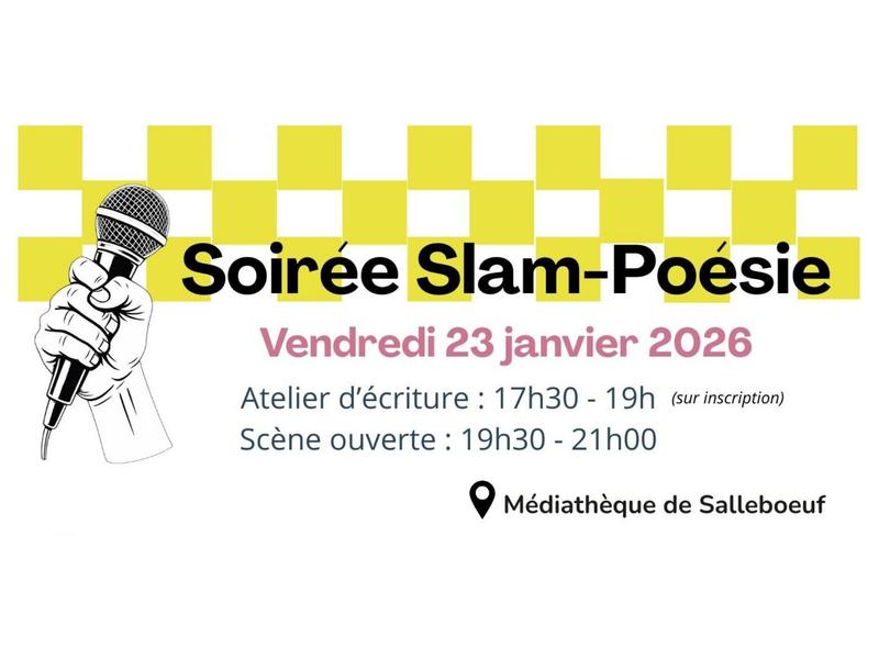 Les Nuits de la lecture : soirée slam poésie