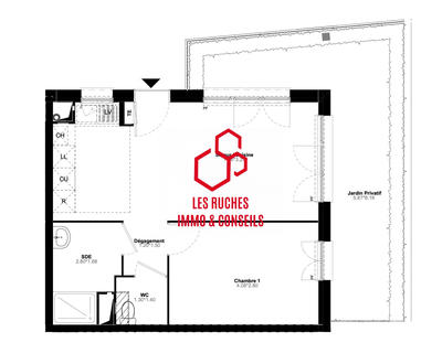 Appartement - 43 m² - 2 pièces