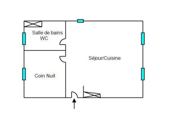 Appartement - 42 m² - 2 pièces