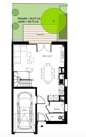 Maison - 85 m² - 4 pièces