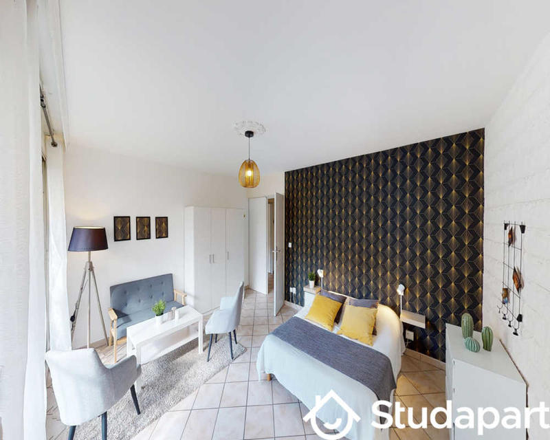 Chambre - 40 m² - 1 pièce