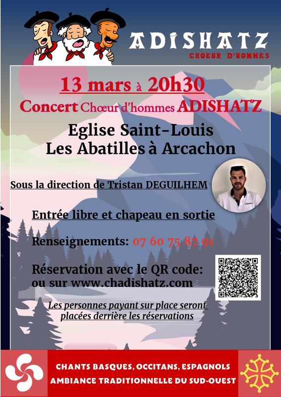 Concert Adishatz : coeur d'hommes