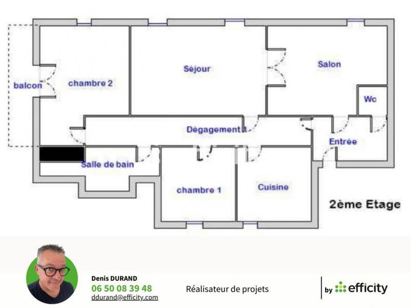 Appartement - 76 m² - 4 pièces