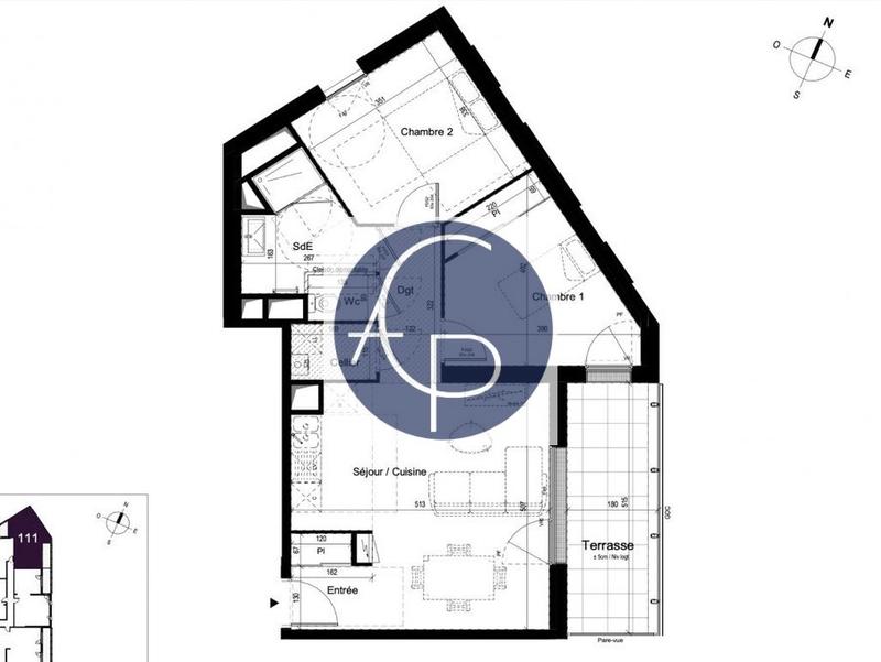 Appartement - 60 m² - 3 pièces