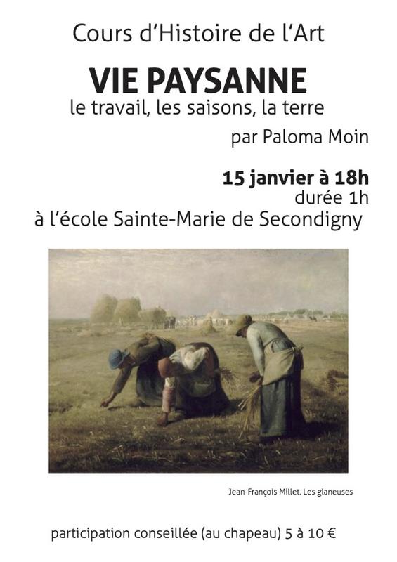 Conférence &quot;Vie paysanne : le travail, les saisons et la terre&quot;