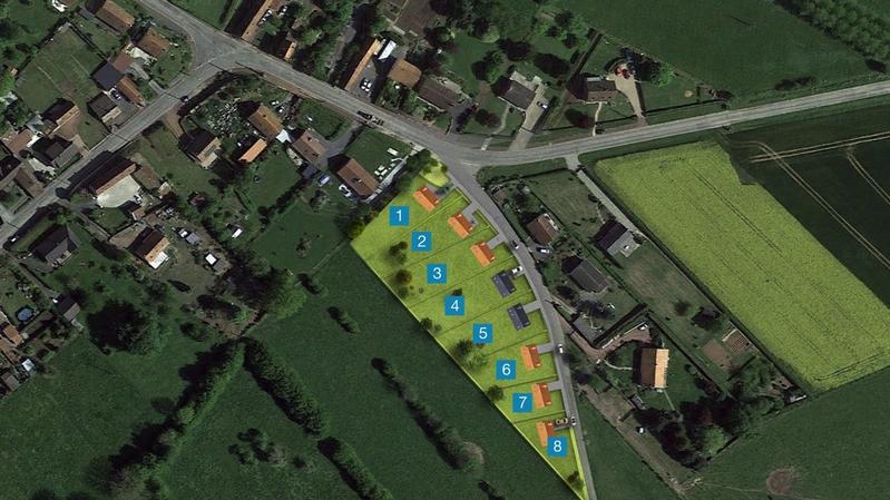 Terrain constructible - 966 m²