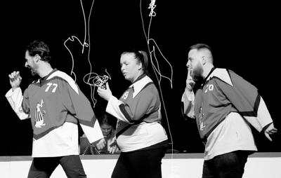 Théâtre d'improvisation : la Frit avec le Père Noël Vert rencontre