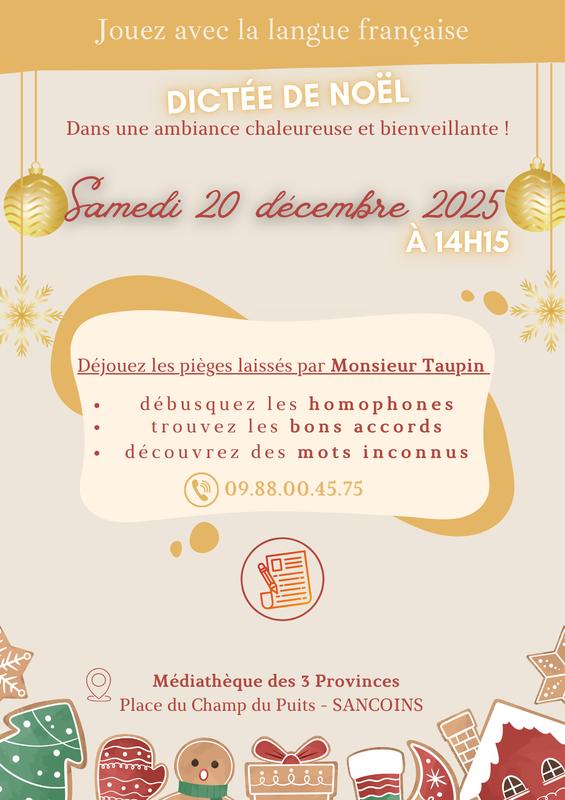 Dictée de Noël