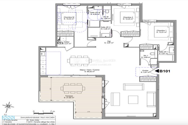 Appartement - 138 m² - 4 pièces