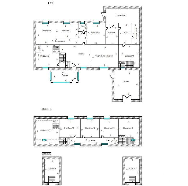 Maison - 185 m² - 7 pièces