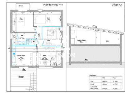 Appartement - 47 m² - 4 pièces