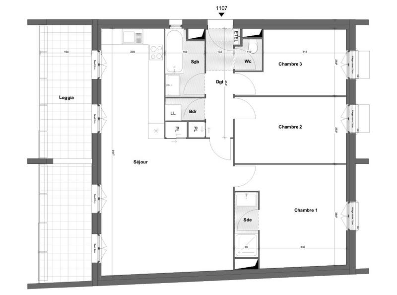 Appartement - 83 m² - 4 pièces