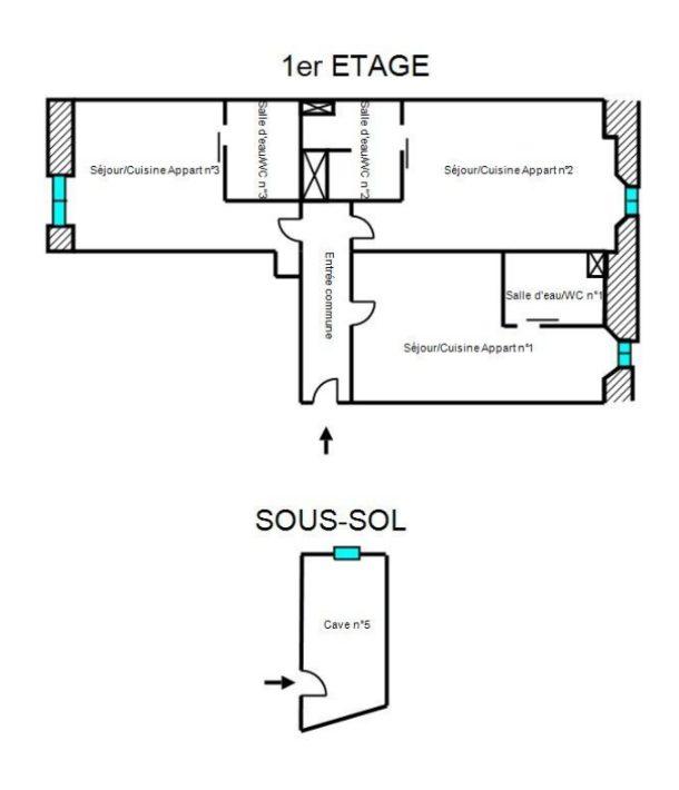 Appartement - 37 m² - 3 pièces