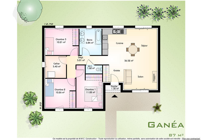 Maison - 87 m² - 6 pièces