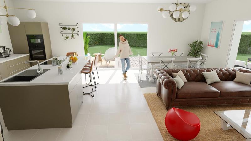 Maison - 90 m² - 4 pièces