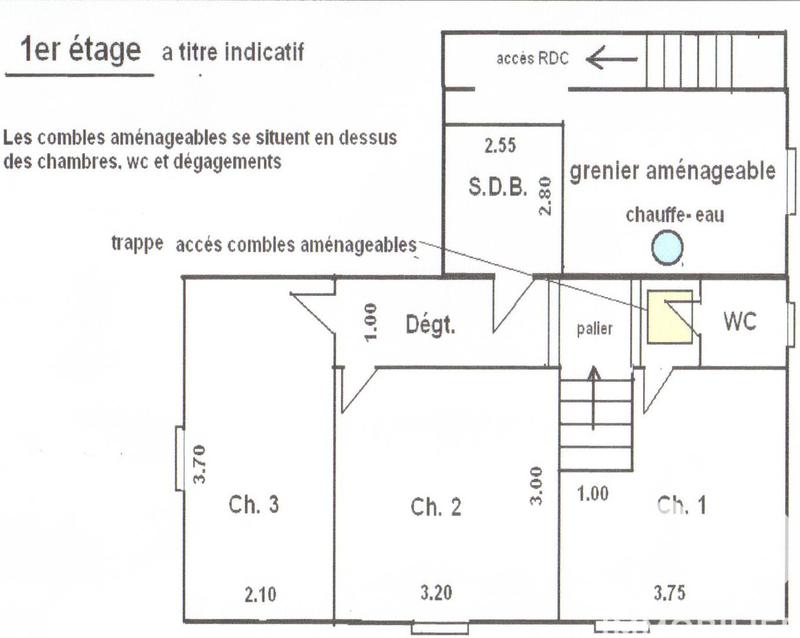 Maison de village - 89 m² - 6 pièces