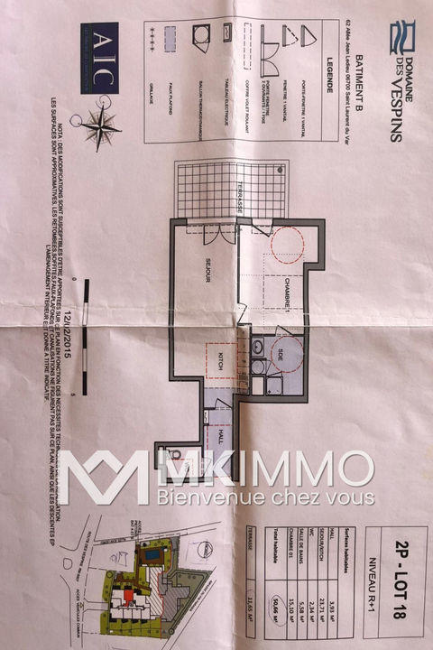 Appartement - 52 m² - 2 pièces