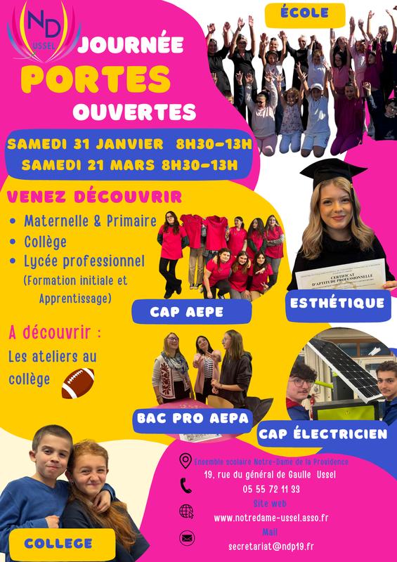 Journée portes ouvertes Notre-Dame Ussel