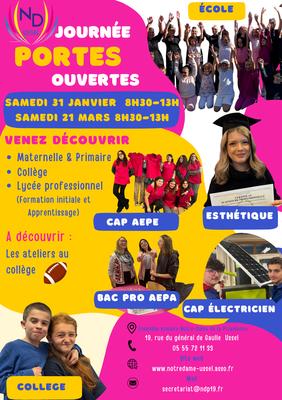 Journée portes ouvertes Notre-Dame Ussel