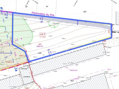Terrain constructible - 742 m²