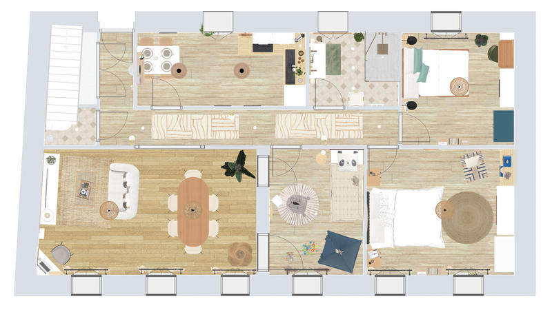 Appartement - 86 m² - 4 pièces