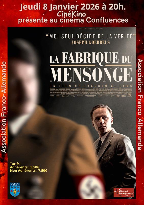 Jeudi 8 Janvier 2026 : l'Association Franco-Allemande de Sens présente le film « La Fabrique du mensonge" (2024)