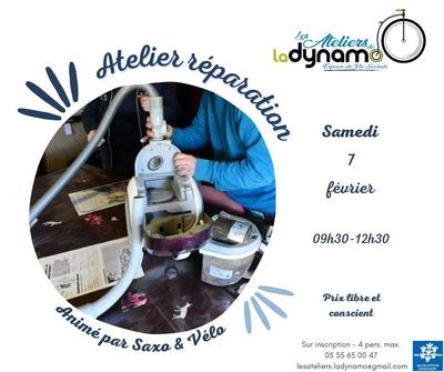 Atelier réparation (petits électroménager, machine à coudre ...) - Repair workshop (small household appliances, sewing machines ...)