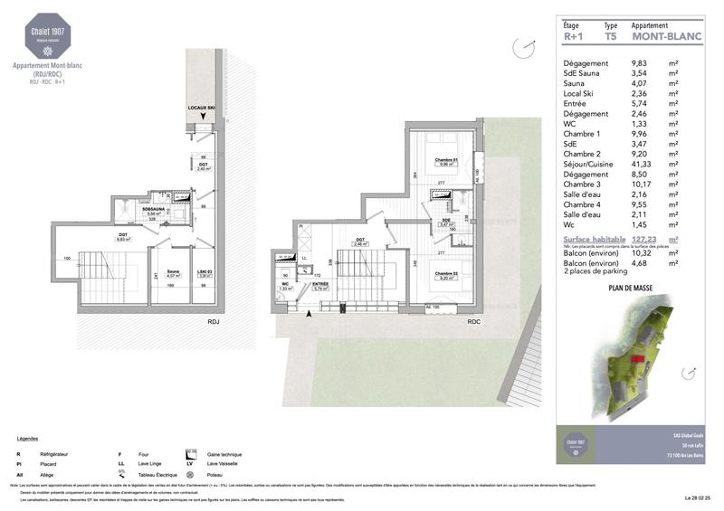 Appartement - 127 m² - 6 pièces