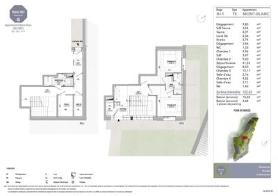 Appartement - 127 m² - 6 pièces