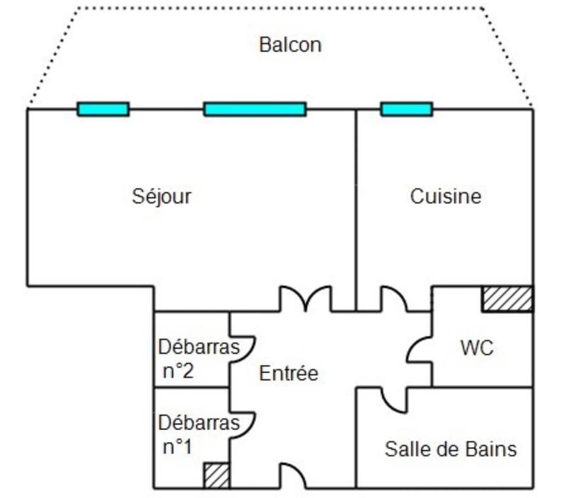 Appartement - 43 m² - 1 pièce