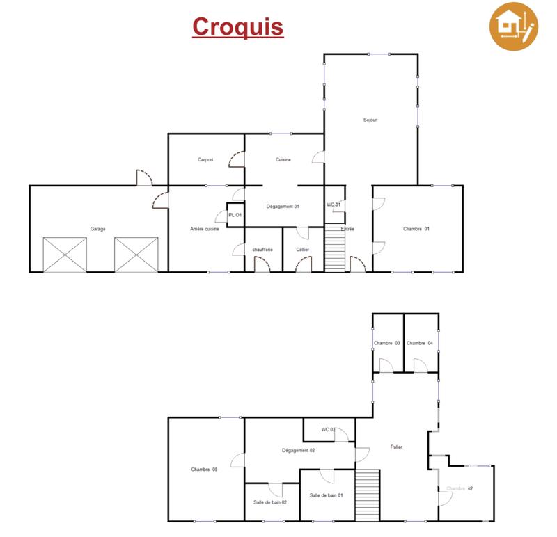 Maison - 205 m² - 7 pièces
