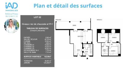 Maison - 123 m² - 4 pièces